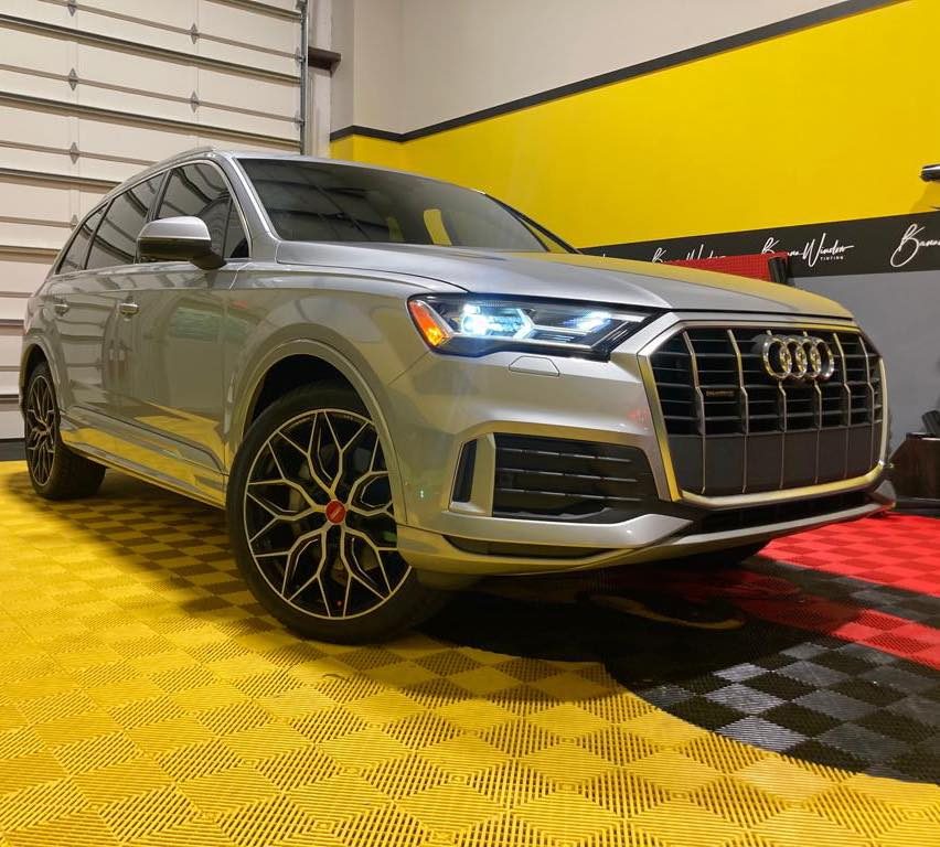 Audi Q7 with tinted windows